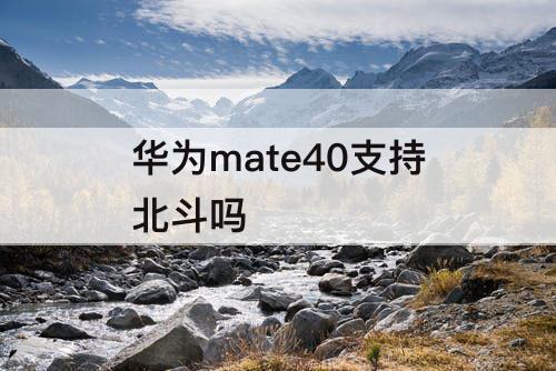 华为mate40支持北斗吗