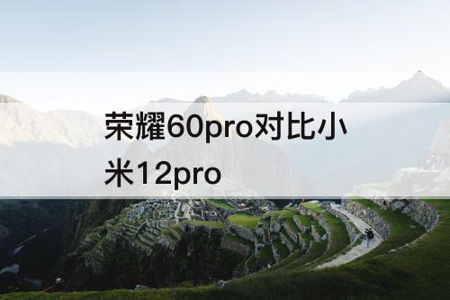 荣耀60pro对比小米12pro