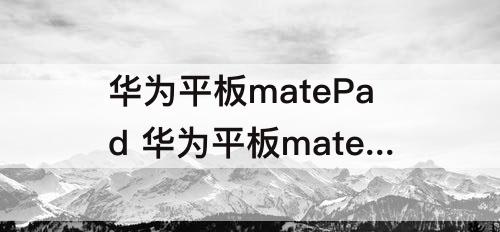 华为平板matePad 华为平板matepad11怎么设置禁止下载