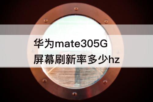 华为mate305G屏幕刷新率多少hz